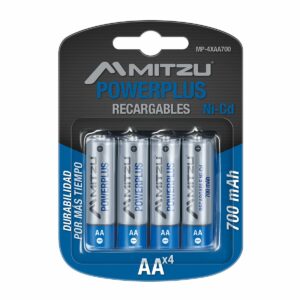 Pack de 4 Pilas AA de 700mAh NI-CD