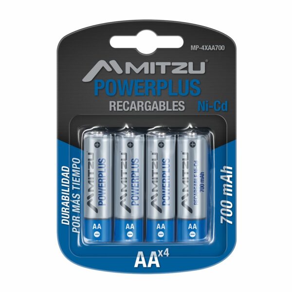 Pack de 4 Pilas AA de 700mAh NI-CD
