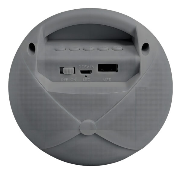Bocina bluetooth de 3" de 5wrms Gris Recargable