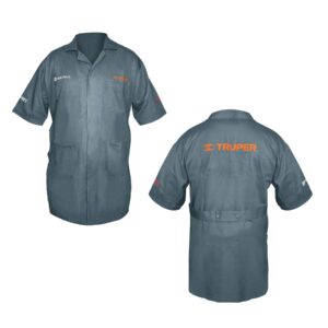 Bata bordada con logo, talla 44