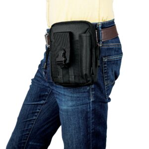 Bolso tactico para cinturon, negro