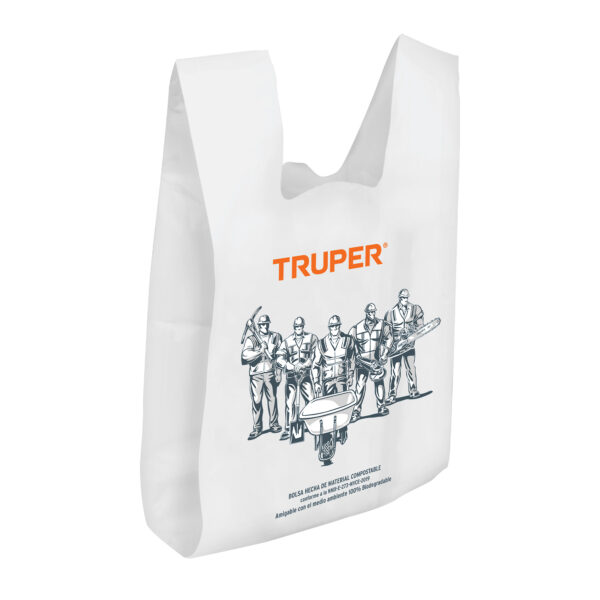 100 bolsas plasticas biodegradables de 20x40cm Truper