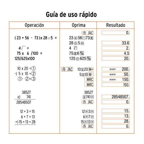 Calculadora de escritorio 15x10cm