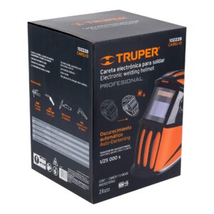 Careta profesional electronica para soldar con panel digital