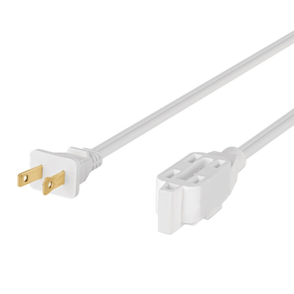 Extension electrica domestica 4 m blanca con clavija recta