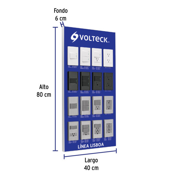 Exhibidor linea Lisboa, Volteck