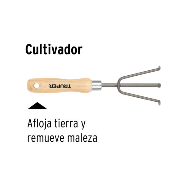 Cultivador para jardin de 6"