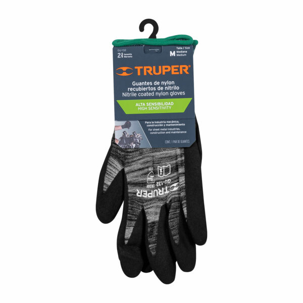 Guantes de nitrilo arenoso maximo agarre medianos