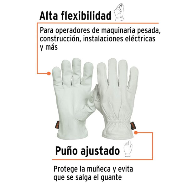 Guantes de piel de cabra, tipo operador