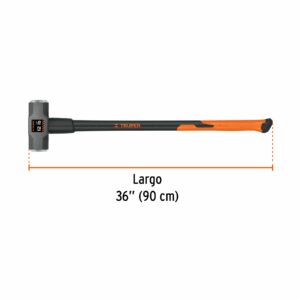 Marro octagonal 12 lbs, mango fibra de vidrio