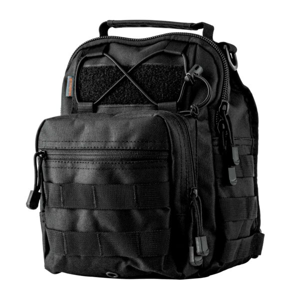 Mochila tactica de hombro, negro