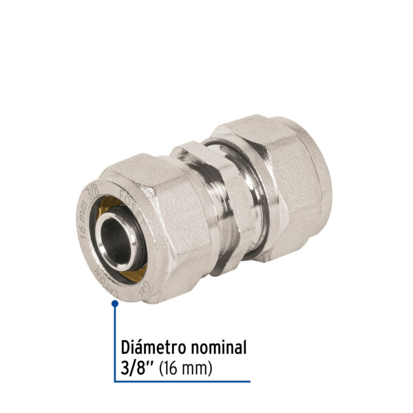 Cople de compresion para PEALPE, 3/8', Foset
