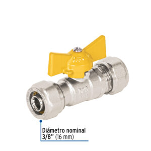 Valvula esfera para PE-AL-PE, 3/8', Foset