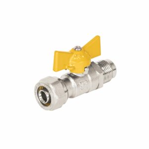 Valvula esfera para PE-AL-PE, 3/8'a flare 3/8', Foset