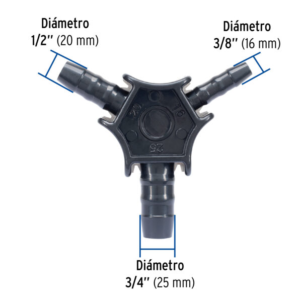 Avellanador para tuberia de PE-AL-PE, 3/8' a 3/4', Foset