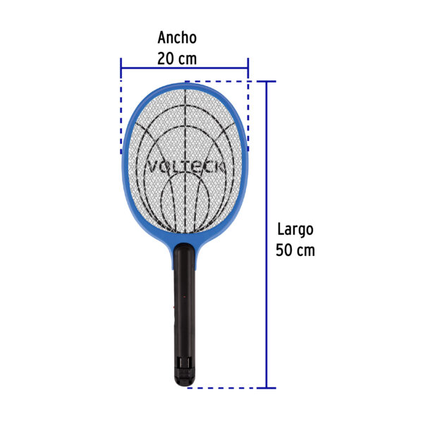 Raqueta exterminadora de insectos Recargable Volteck