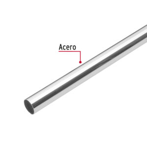 Tubo redondo cromado para closet de 1.8m dimetro 2.5cm