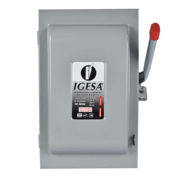 Caja de Fusibles Luz Interruptor de seguridad 2 polos 60A