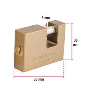Candado antipalanca 50mm cuerpo de hierro Hermex Basic