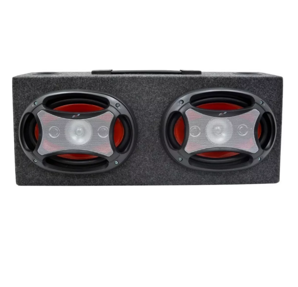 Cajon Doble con Bocinas 6x9" 4 vias 4ohms 750w