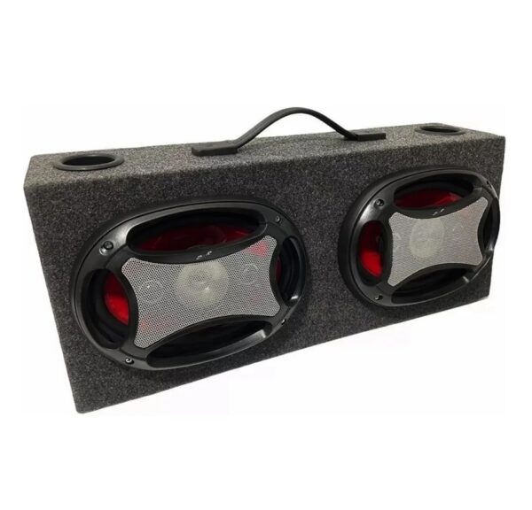 Cajon Doble con Bocinas 6x9" 4 vias 4ohms 750w