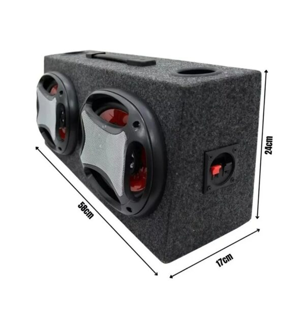 Cajon Doble con Bocinas 6x9" 4 vias 4ohms 750w