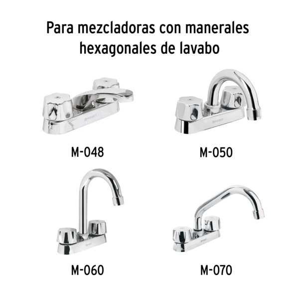 Cartucho ceramico para mezcladoras Basic y Aqua,bolsa 2 pzas