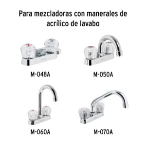Cartucho ceramico para mezcladoras Basic y Aqua,bolsa 2 pzas