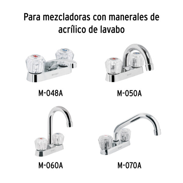 Cartucho ceramico para mezcladoras Basic y Aqua,bolsa 2 pzas
