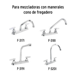 Cartuchos ceramico para mezcladoras Aqua y Basic, 2 piezas