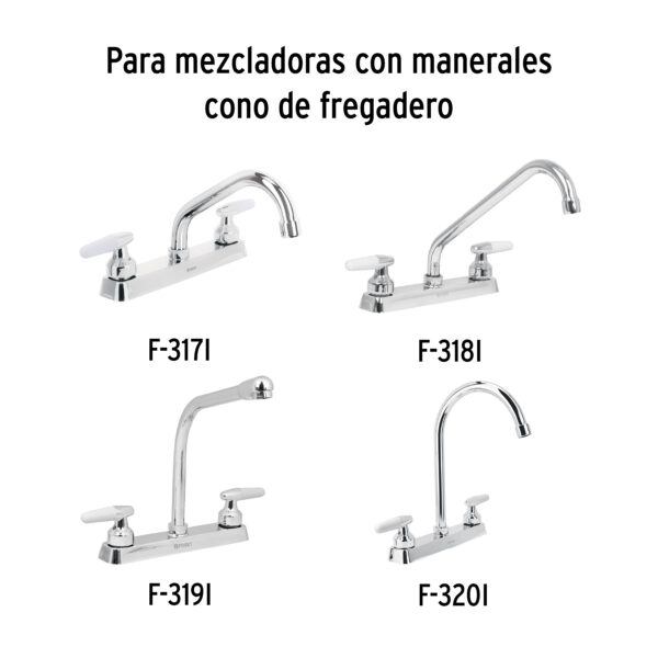 Cartuchos ceramico para mezcladoras Aqua y Basic, 2 piezas