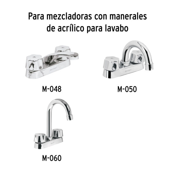 Juego de 2 cartuchos para mezcladoras plasticas, Basic