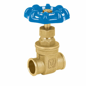 Valvula de compuerta de laton soldable de 1/2"