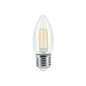 Lampara de LED, estilo antiguo, vela, 3 W, E26, luz calida