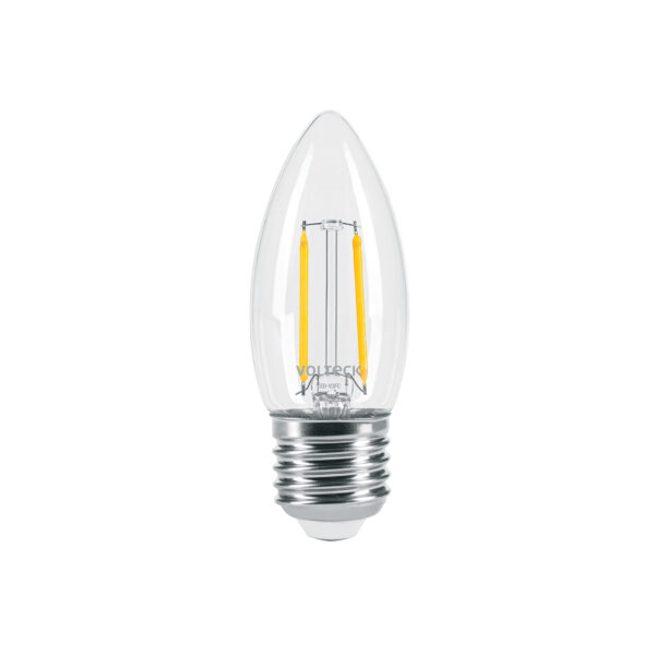 Lampara de LED, estilo antiguo, vela, 3 W, E26, luz calida