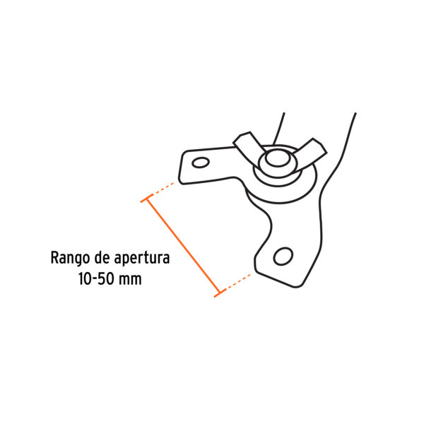 Llave de repuesto ajustable para esmeriladoras 4 1/2", 7" y 9"