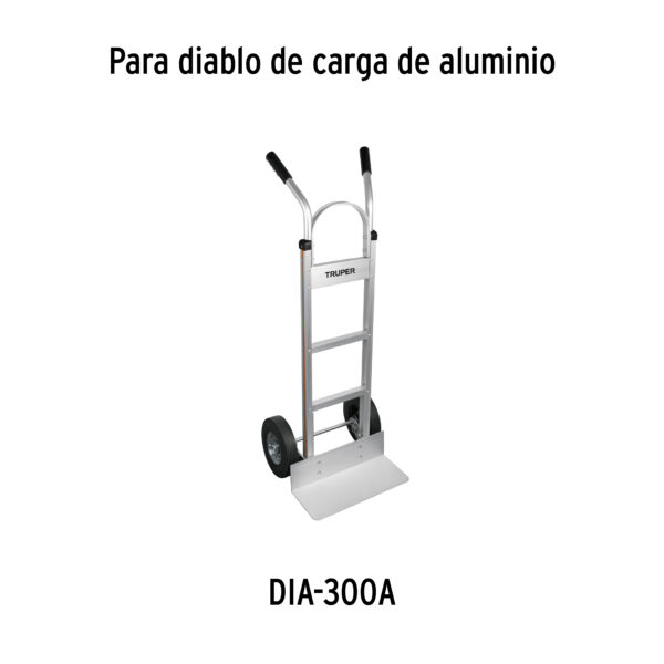 Rueda de hule solido 10" eje lateral doble balero