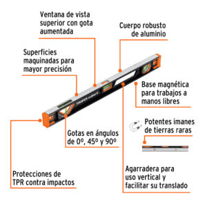 Nivel profesional Truper Expert 24"