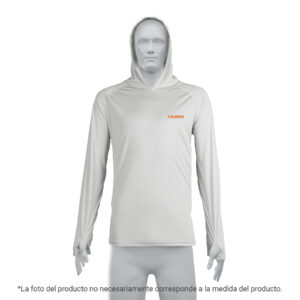 Playera proteccion solar,m. larga, c/gorro,hombre,G, TRUPER