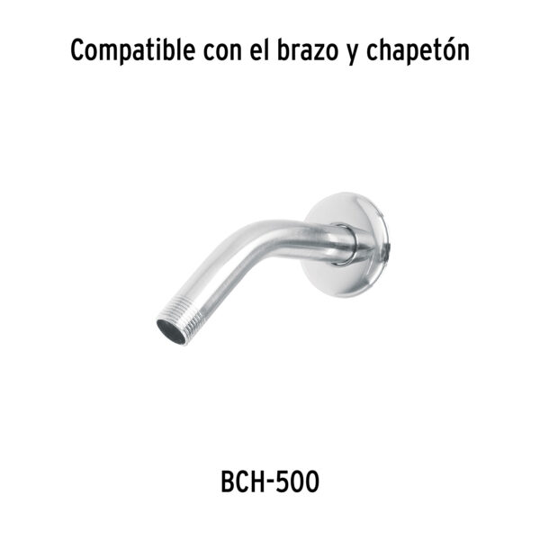 Regadera cabeza ABS de 2-1/2" sin brazo