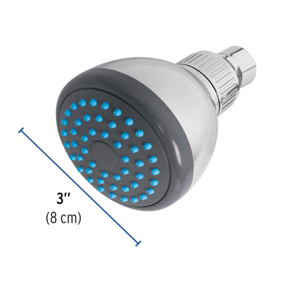 Regadera cabeza ABS Redonda 3" Sin brazo