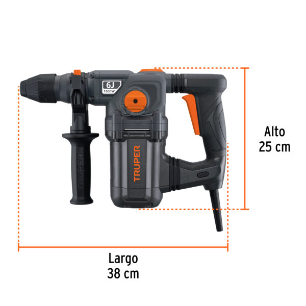 Taladro Rotomartillo Profesional SDS Plus de 6 Joules