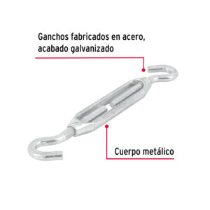 Tensor de 5/16" gancho-gancho