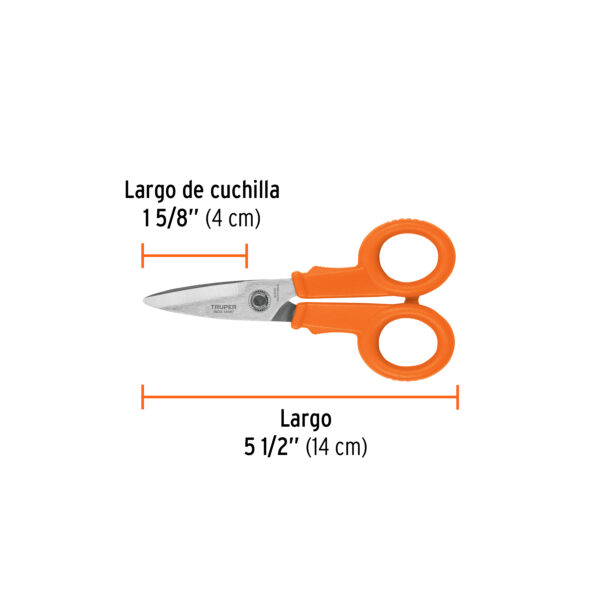 Tijera para oficina Acero Inoxidable de 5-1/2"