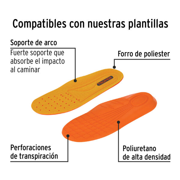 Bota de seguridad cafe, #26 con casquillo de acero, Pretul
