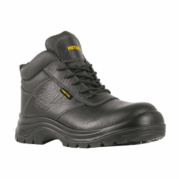 Zapatos con casco, #28, negro, agujeta bicolor, Pretul