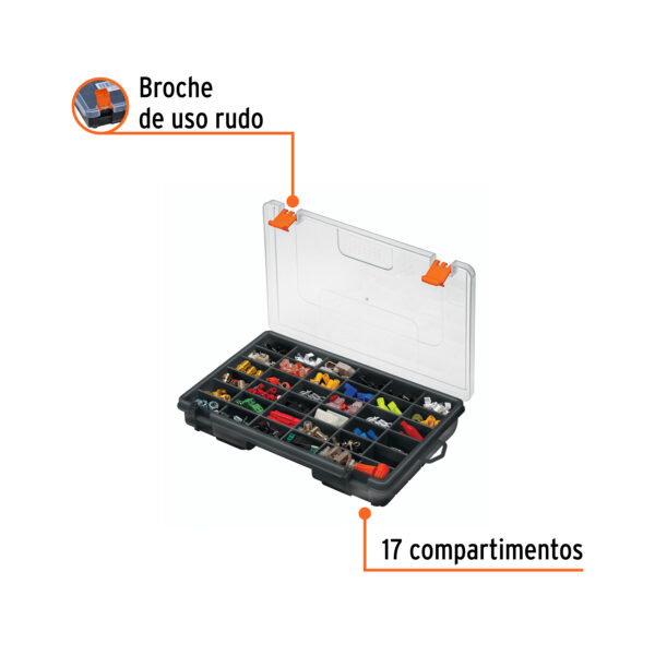 Caja Organizador de 11" con 36 compartimentos Truper