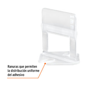 Bolsa con 100 anclas de 1 mm, para nivelacion de azulejos