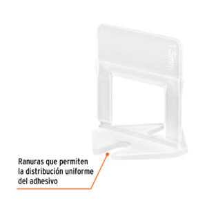 Bolsa con 100 anclas de 1.5 mm, para nivelacion de azulejos