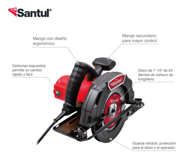 Sierra circular 7-1/4" 1500 W